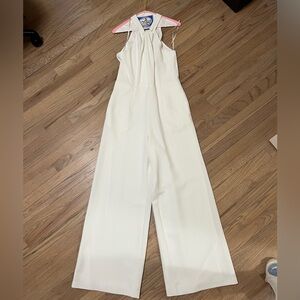 High neck cross jumpsuit